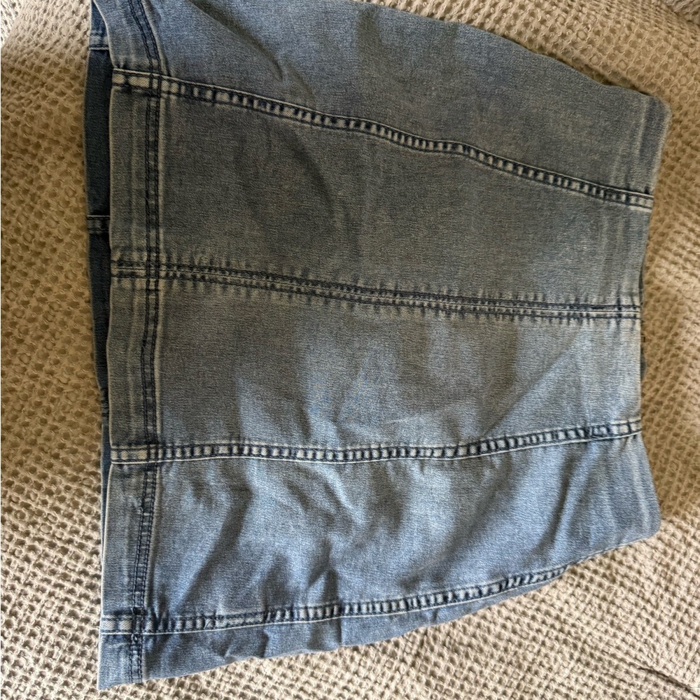 Free People Denim Mini Skirt